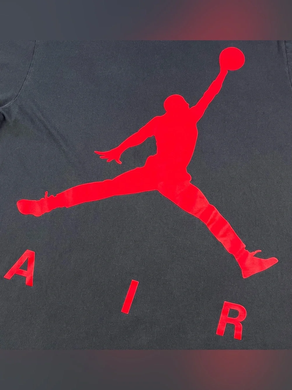 Jordan Jumpman Air Men’s Black Red Logo T-shirt Size XXL